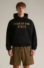 Fear of God Essentials Black Fleece Hoodie