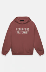 Fear of God Essentials Crimson Heavy Fleece Hoodie