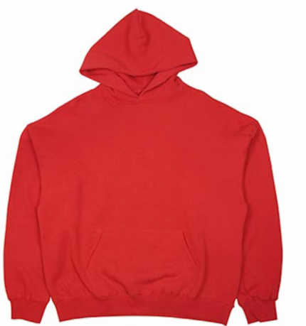 Fear of God Essentials Graphic Pullover Hoodie Red