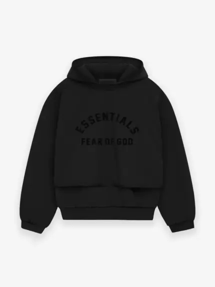 Essentials Nylon Fleece Hooded Sweater