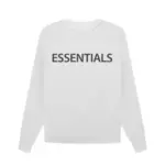 Essentials Overlapped Sweater White