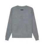 Essentials Overlapped Gray Sweater