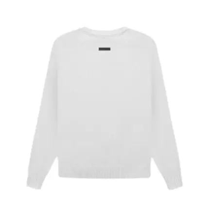 Essentials Overlapped Sweater White