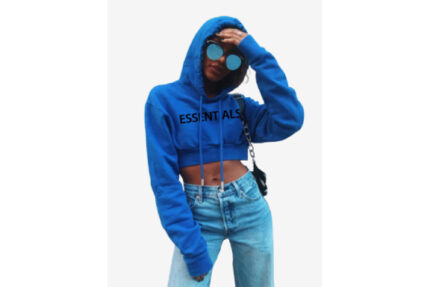 Essentials Oversized Cropped Hoodie