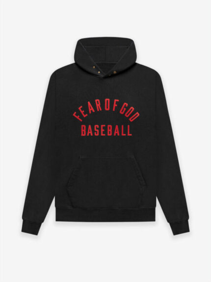 Fear of God Baseball Hoodie – Black