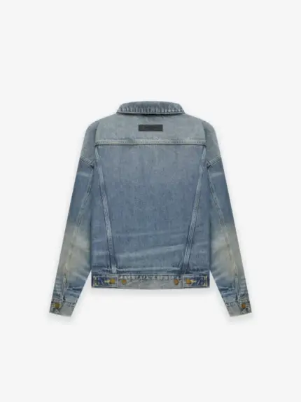 Essentials Kids Trucker Jacket Indigo