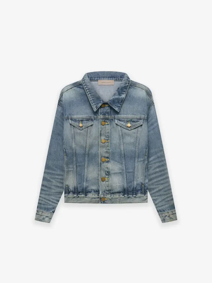 Essentials Kids Trucker Jacket Indigo