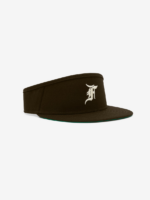 Fitted Visor Brown Hat