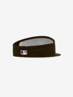 Fitted Visor Brown Hat