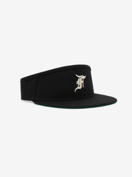 Fitted Visor Black Hat